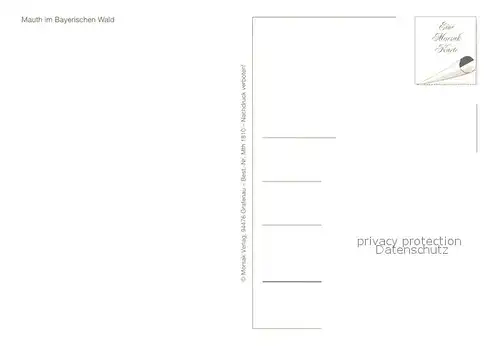 AK / Ansichtskarte Mauth_Niederbayern Panorama Ortsansicht Mauth Niederbayern