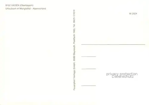 AK / Ansichtskarte Vagen im Mangfalltal Panorama Vagen