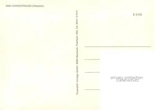 AK / Ansichtskarte Vohenstrauss Strassenpartie Kirche Friedensburg Rathaus Stadion Wohnblock Vohenstrauss