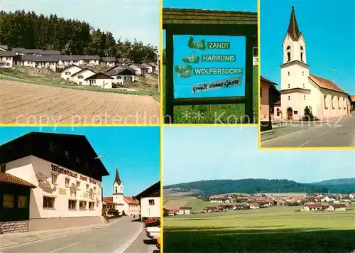 AK / Ansichtskarte Zandt_Oberpfalz Panorama Wirtshaus Kirche Wohnsiedlung Zandt Oberpfalz