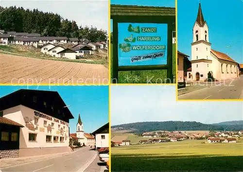 AK / Ansichtskarte Zandt_Oberpfalz Panorama Wirtshaus Kirche Wohnsiedlung Zandt Oberpfalz