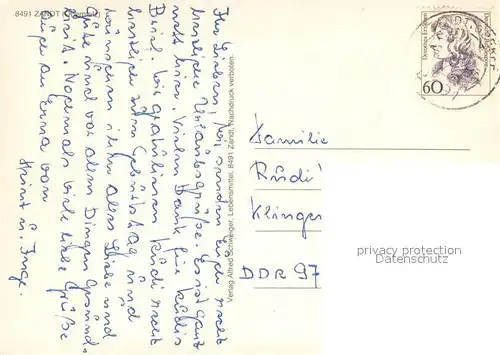 AK / Ansichtskarte Zandt_Oberpfalz Panorama Wirtshaus Kirche Wohnsiedlung Zandt Oberpfalz