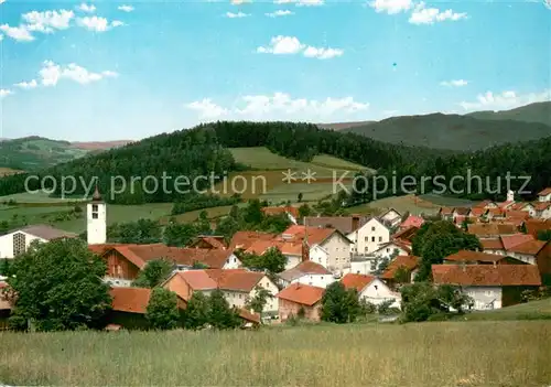 AK / Ansichtskarte Kaikenried Ortsansicht mit Kirche Bayerischer Wald Kaikenried