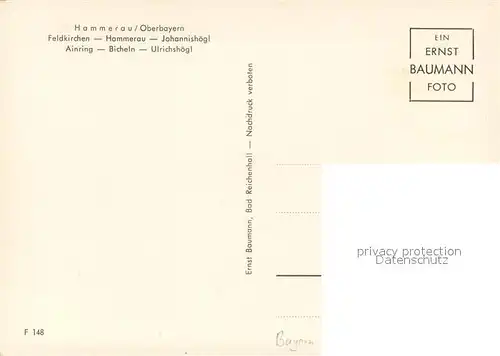 AK / Ansichtskarte Hammerau und Umgebung Feldkirchen Johannishoegl Ainring Bicheln Ulrichshoegl Alpenpanorama Hammerau