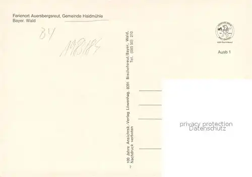 AK / Ansichtskarte Auersbergsreut Winterimpressionen Ferienort im Bayerischen Wald Wintersport Aussichtsturm Auersbergsreut