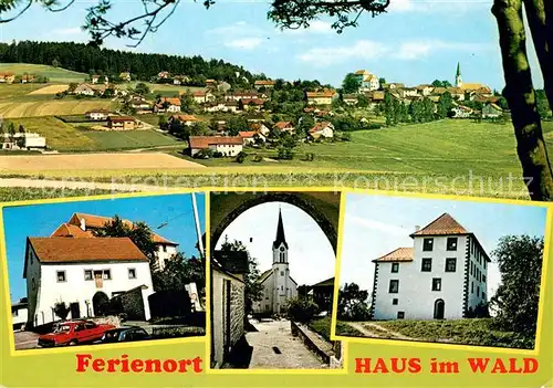 AK / Ansichtskarte Haus_Wald Gesamtansicht Ferienort Kirche Haus_Wald