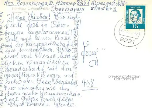 AK / Ansichtskarte Hammer_Siegsdorf Ortsansichten Deutsche Alpenstrasse Chiemgauer Alpen Hammer Siegsdorf