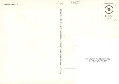 AK / Ansichtskarte Dettelbach Hauptstrasse Partie am Bach Altstadt Fachwerkhaus Dettelbach