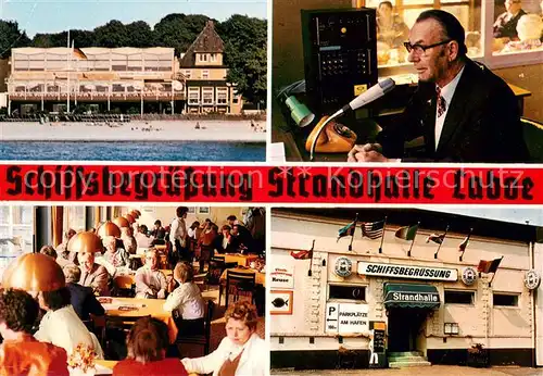 AK / Ansichtskarte Laboe Schiffsbegruessung Strandhalle Laboe Gastststube Laboe