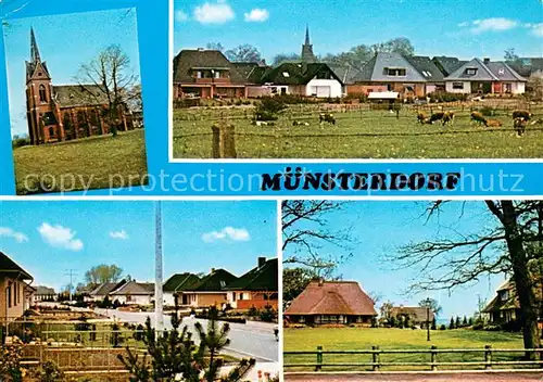 AK / Ansichtskarte Muensterdorf Kirche Teilansichten Muensterdorf