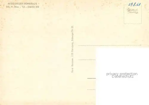 AK / Ansichtskarte Missunde_Schlei Jachthafen Faehrhaus Missunde Gastraeume 