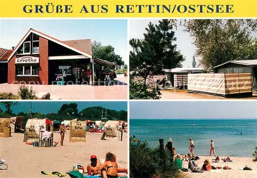 AK / Ansichtskarte Rettin Koophus Camping Strandpartien Rettin