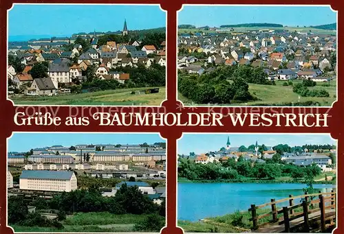 AK / Ansichtskarte Westrich_Baumholder Ortsansichten See 
