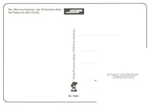 AK / Ansichtskarte Berninabahn bahn Berninabahn