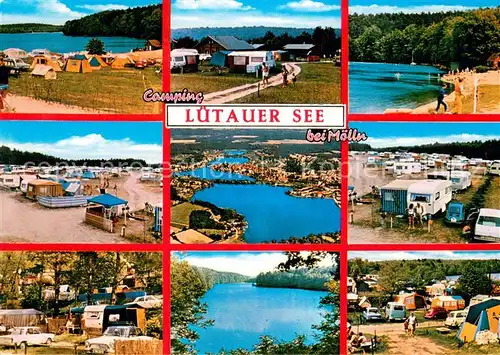 AK / Ansichtskarte Lehmrade Campingplatz Luetauer See Details Lehmrade