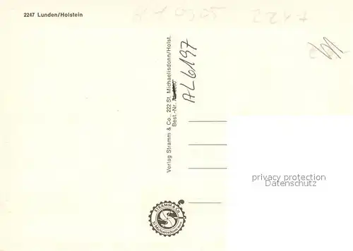 AK / Ansichtskarte Lunden_Holstein Strand Gasthaus Kirche Viehweide Lunden_Holstein