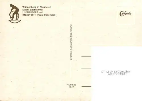 AK / Ansichtskarte Wuennenberg Panorama Luftkurort Blick zur Kirche Alte Gebaeude Wuennenberg