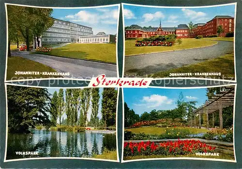 AK / Ansichtskarte Sterkrade Johanniter Krankenhaus Volkspark Teich Sterkrade