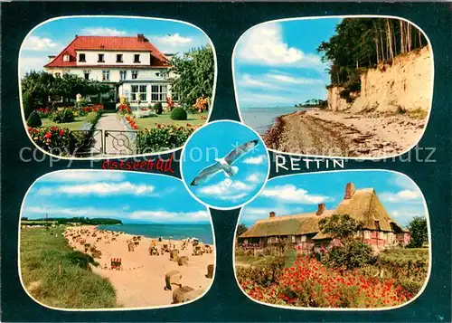 AK / Ansichtskarte Rettin Hotel Restaurant Strand Reetdachhaus Rettin