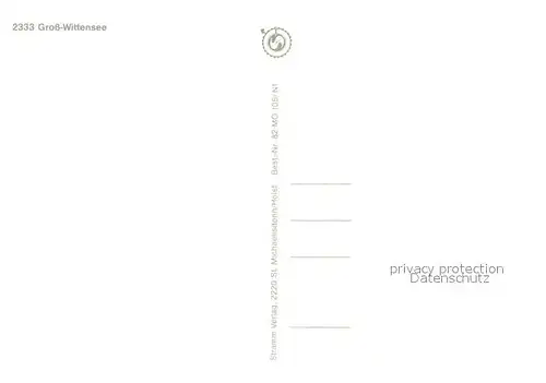 AK / Ansichtskarte Gross_Wittensee Reetdachhaus Segeln Windsurfen auf dem Wittensee Gross Wittensee