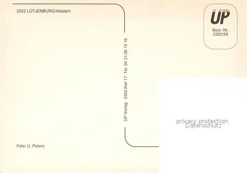 AK / Ansichtskarte Luetjenburg_Holstein Kirche Turm Restaurant Terrasse Partie an der Kossau Luetjenburg_Holstein