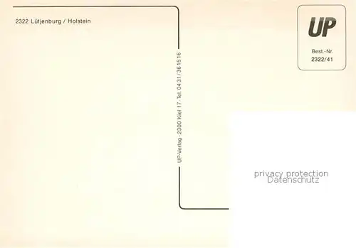 AK / Ansichtskarte Luetjenburg_Holstein Ortsansicht mit Kirche Luetjenburg_Holstein