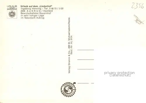 AK / Ansichtskarte Homfeld Urlaub auf dem Lindenhof Homfeld