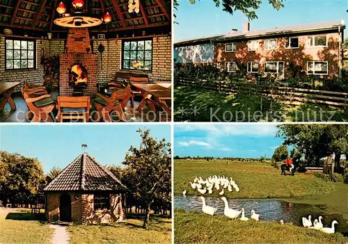 AK / Ansichtskarte Koldenbuettel Ferien auf dem Bauernhof Halbinsel Eiderstedt Kaminzimmer Schwaene Koldenbuettel