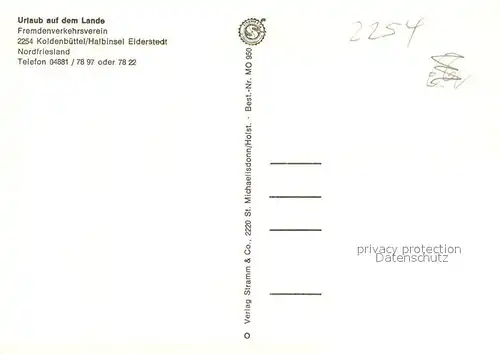 AK / Ansichtskarte Koldenbuettel Urlaub auf dem Lande Halbinsel Eiderstedt Koldenbuettel