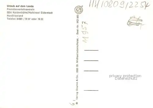 AK / Ansichtskarte Koldenbuettel Urlaub auf dem Lande Halbinsel Eiderstedt Koldenbuettel