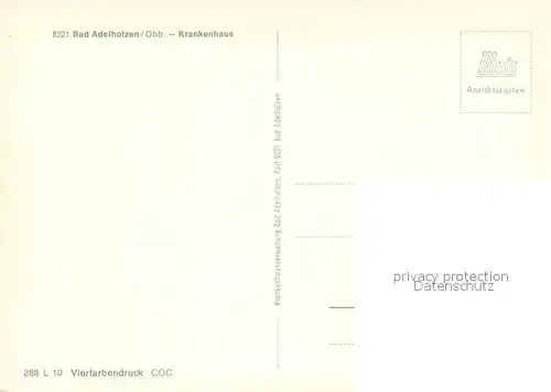 AK / Ansichtskarte Bad_Adelholzen_Oberbayern Krankenhaus Kapelle im Winter Bad_Adelholzen_Oberbayern