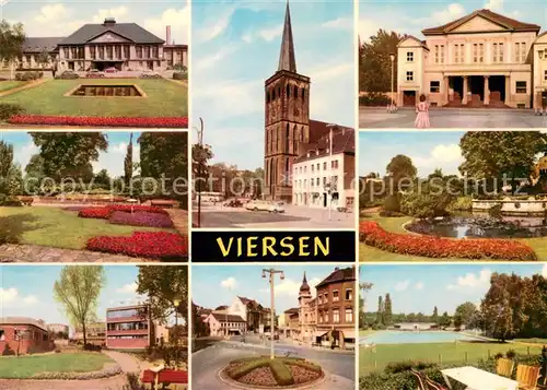 AK / Ansichtskarte Viersen Teilansichten Parkanlagen Kirche Viersen