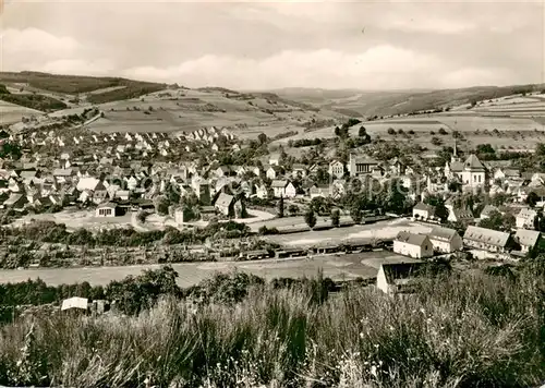 AK / Ansichtskarte Burgsinn Panorama Erholungsort Blick von der Koppe Auslaeufer von Rhoen und Spessart Burgsinn