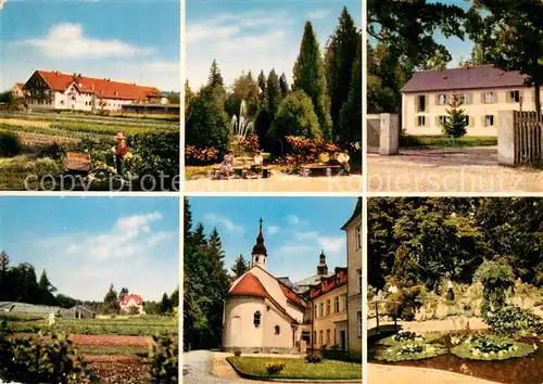 AK / Ansichtskarte Planegg Waldsanatorium Landwirtschaft Kirche Teich Planegg