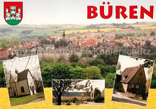 Bueren_Westfalen Stadtpanorama Kapelle Gut Holthausen Bueren_Westfalen