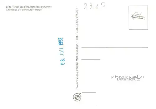 Hemslingen Freibad Landschaftspanorama Lueneburger Heide Pferdekoppel Bauernhof Hemslingen