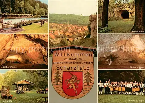 Scharzfeld Freibad Hoehle Steinkirche Grillplatz Heimatgruppe Wappen Scharzfeld