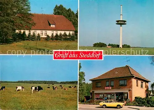 Steddorf Bauernhof Viehweide Fernmeldeturm Sparmarkt Steddorf