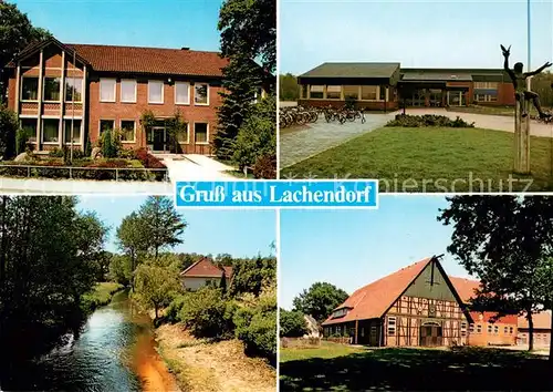 Lachendorf Teilansichten Landschaftliches Anwesen Partie am Bach Lachendorf