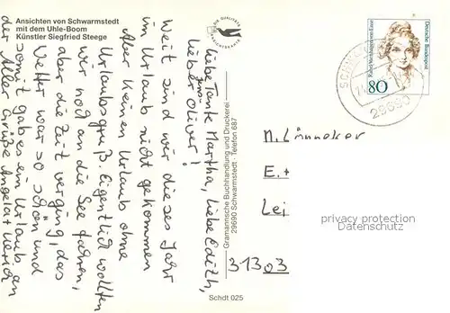 Schwarmstedt Kirche Rathaus Uhle Boom Uhlehof Plastik Leinebruecke Schwarmstedt