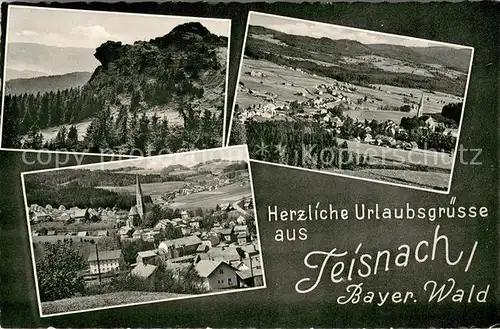 Teisnach Panorama Ortsansicht mit Kirche Teisnach