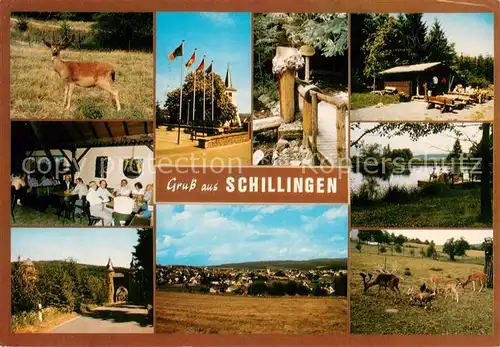 Schillingen Reh Gastwirtschaft Kirche Panorama Wildgehege Huette Schillingen