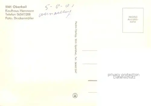 Oberkail Kaufhaus Hermann Viehherde Panorama Oberkail