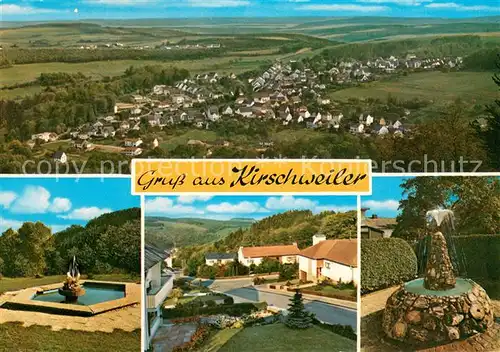 Kirschweiler Fliegeraufnahme Brunnen Teilansicht Kirschweiler