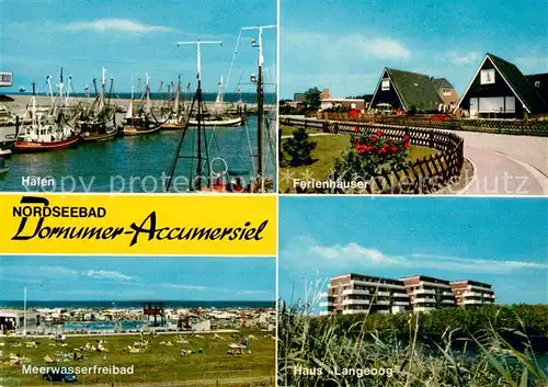 Dornumer_Accumersiel Fischerhafen Ferienhaeuser Meerwasserfreibad Haus Langeoog Dornumer Accumersiel