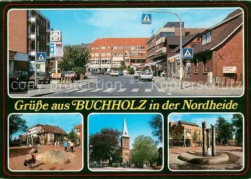 Buchholz_Nordheide Strassenpartie Teilansichten Kirche Buchholz Nordheide