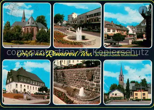 Rennerod Kirche Brunnen Hotel Mauerbrunnen Ortspartien Rennerod
