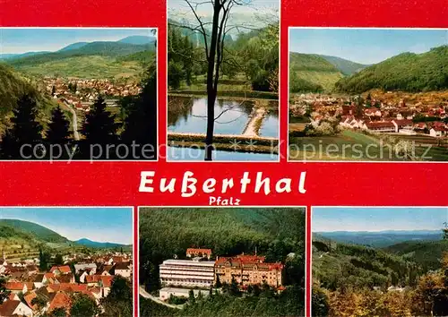 Eusserthal Autorennstrecke Forellenzuchtanstalt Althis Kirche Sanatorium Fliegeraufnahme Eusserthal