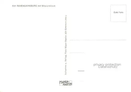 Ravengiersburg Panorama mit Missionshaus und Kirche Ravengiersburg