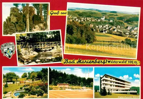 Bad_Marienberg Felsen Bruecke Panorama Park Sportanlage Kneipp Kurhotel Wildpark Bad_Marienberg